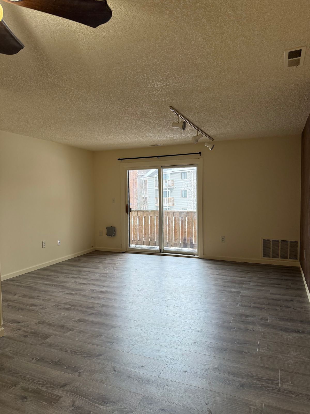 Dining area with pass-through window
