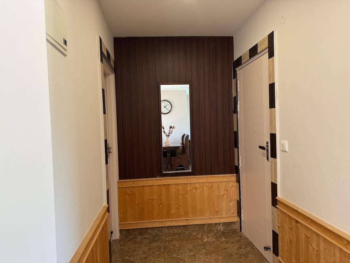 Bedroom with mountain views